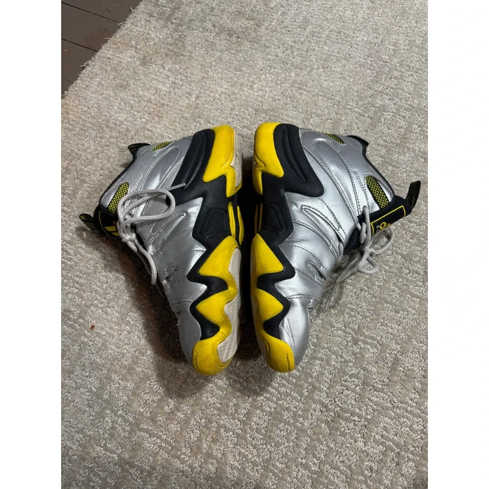 Adidas Equipment KB8 II Mens Basketball Shoes Silver Yellow‎ SZ 6